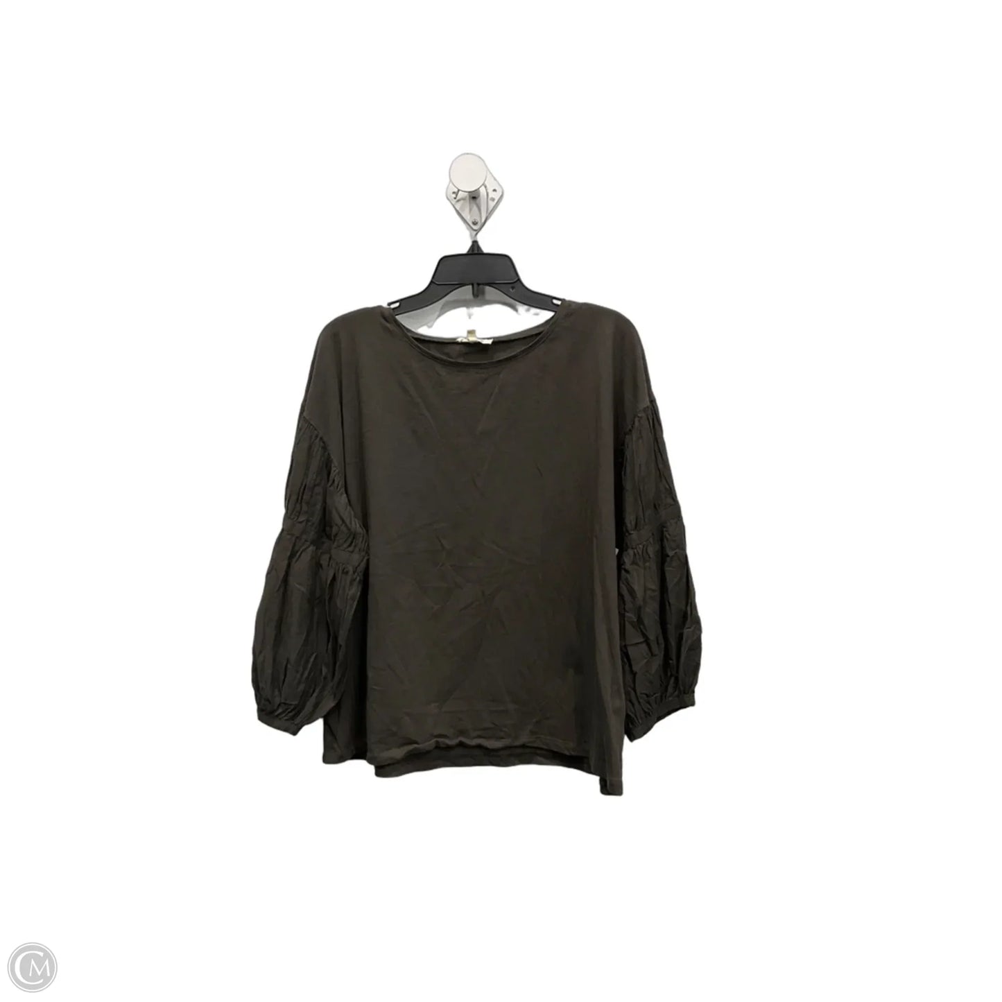 Top Long Sleeve By Madewell In Green, Size: Xl