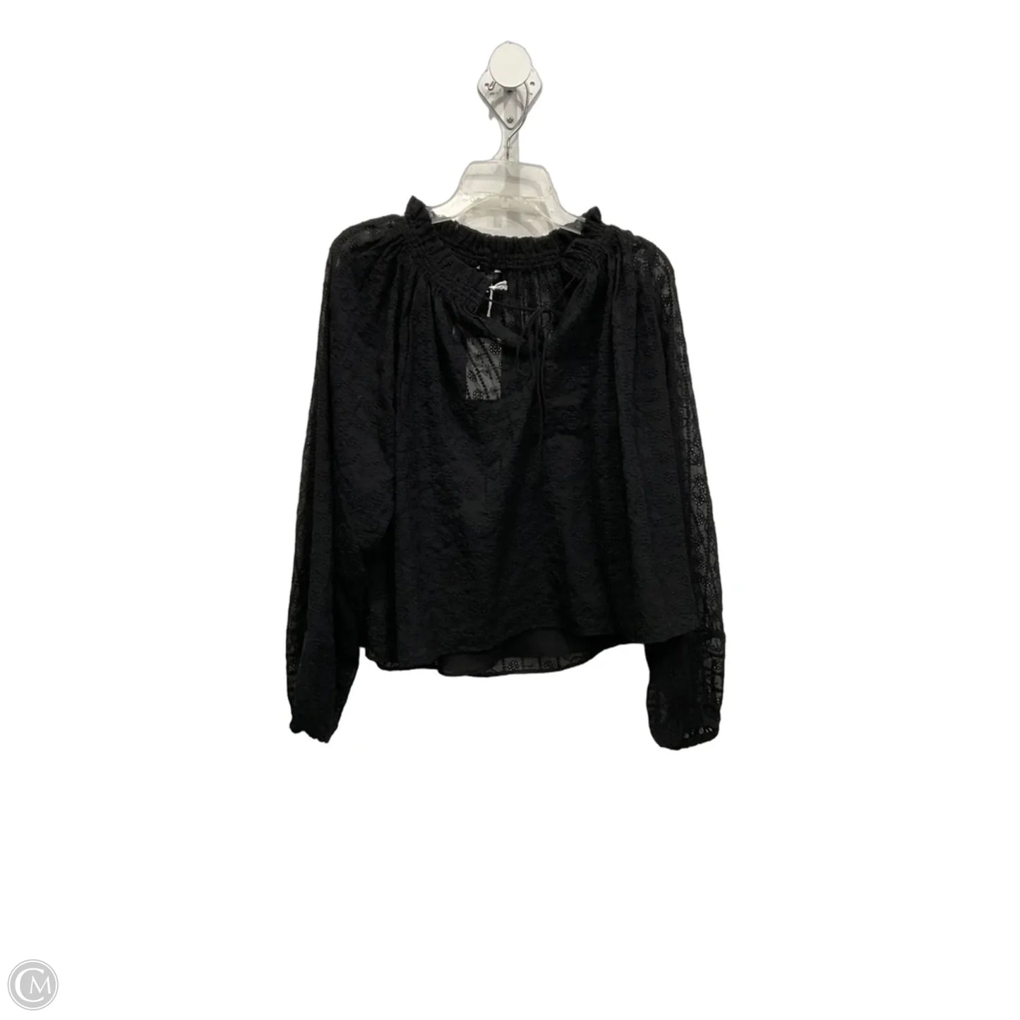 Top Long Sleeve By Madewell In Black, Size: M