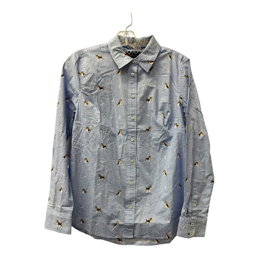 Blouse Ls By Talbots In Blue, Size:S