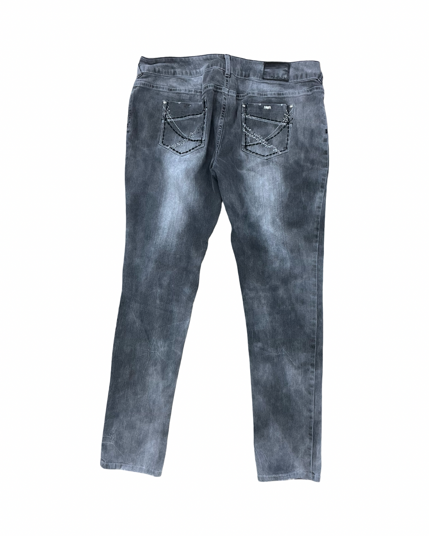 Jeans Skinny By Maurices In Grey Denim, Size:16