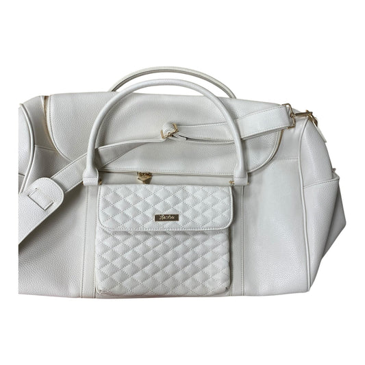 Duffle And Weekender Leather By luli bebe In Ivory, Size:Large