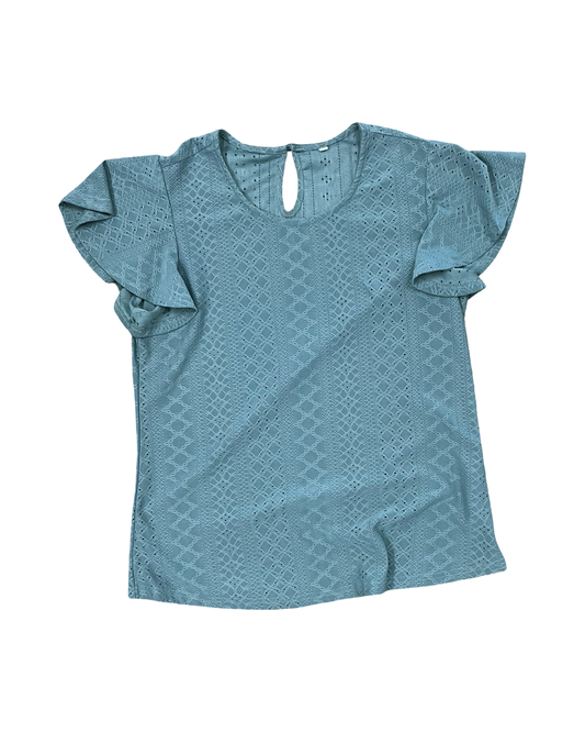 Top Ss By Clothes Mentor In Green, Size:L