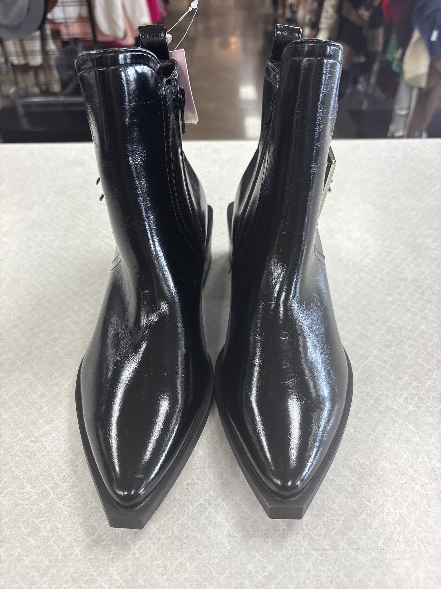 BOOTS ANKLE HEELS by WILD FABLE In BLACK, Size: 6