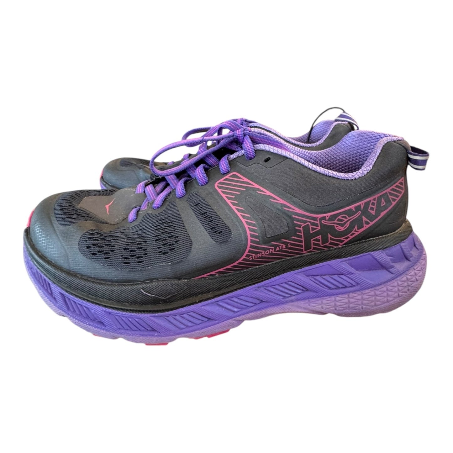 Shoes Athletic By Hoka In Grey & Purple, Size:7.5