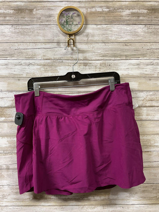 Athletic Skort By Athleta In Purple, Size:Xl