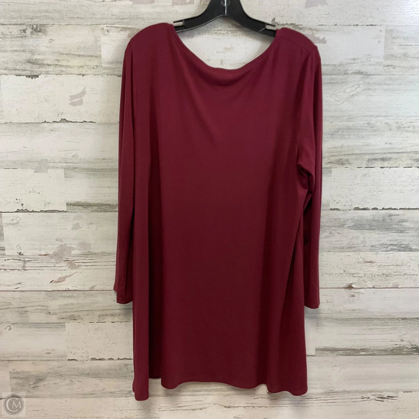 Tunic Long Sleeve By Eileen Fisher In Red, Size: Xl