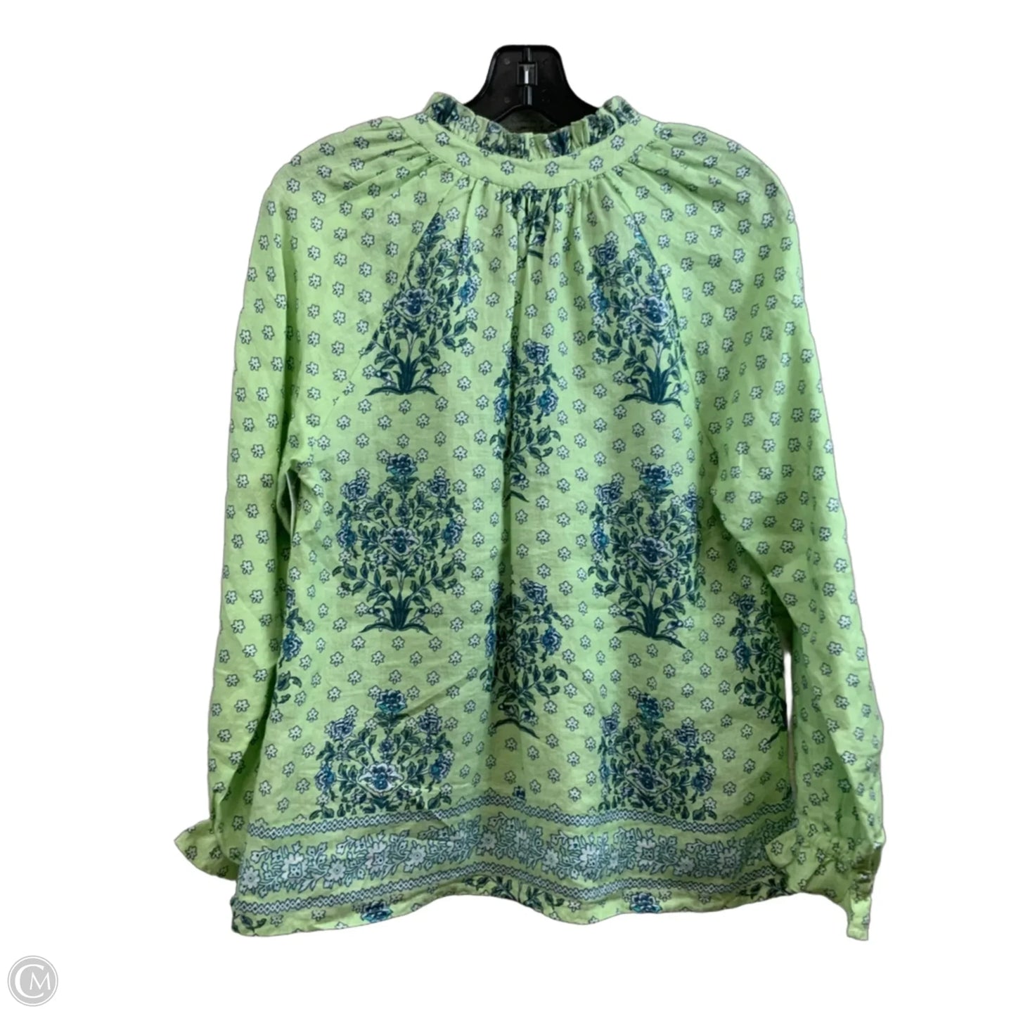 Top Long Sleeve By Roller Rabbit In Green, Size: S