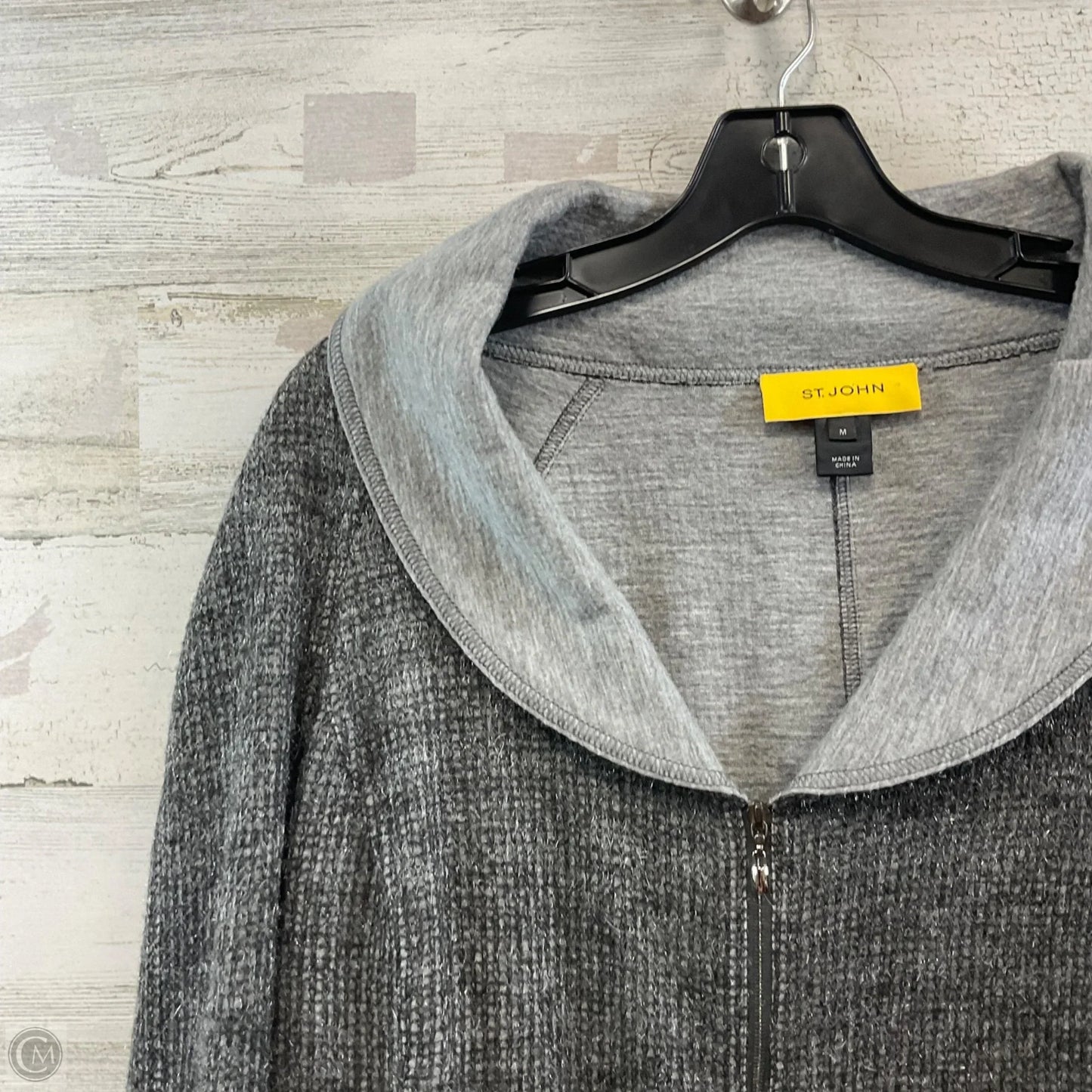 Cardigan Designer By St. John In Grey, Size: M