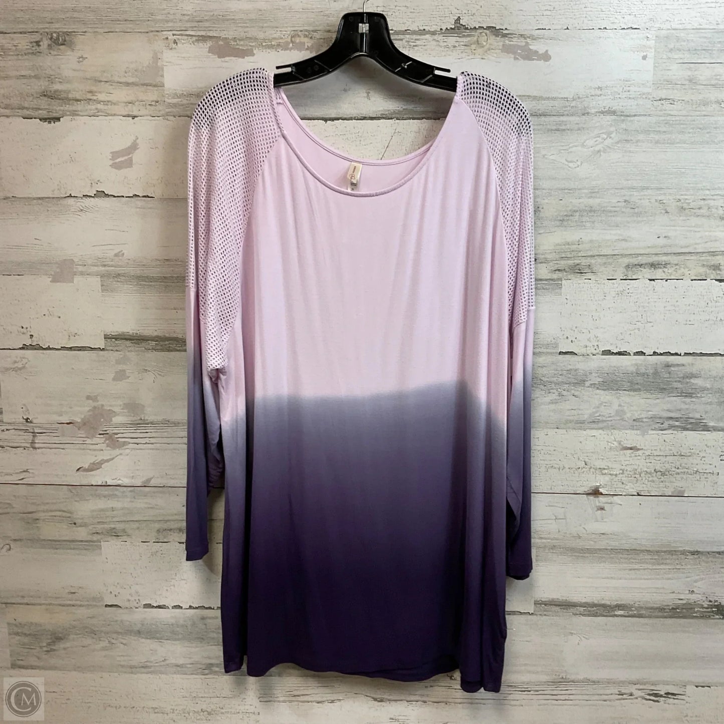 Top Long Sleeve By Clothes Mentor In Purple, Size: 2x
