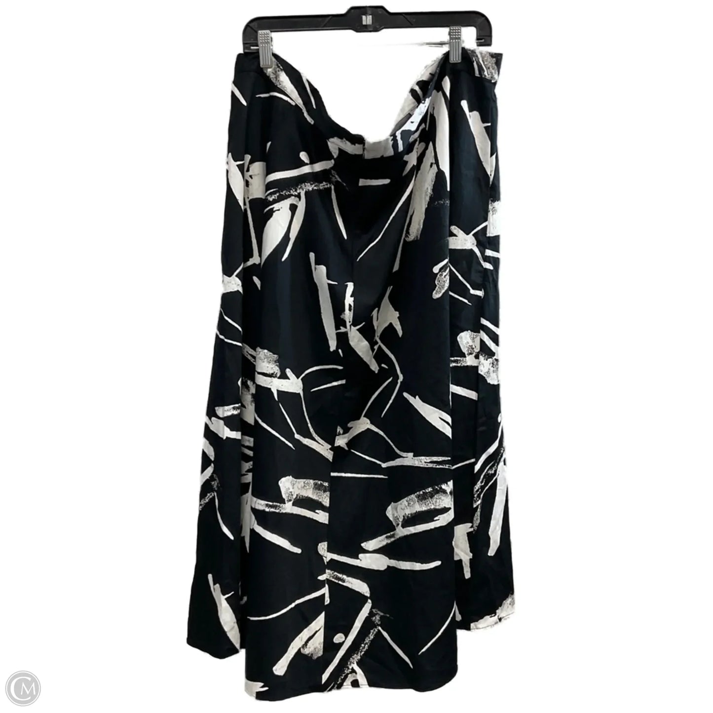 Skirt Maxi By Worthington In Black & White, Size: 3x