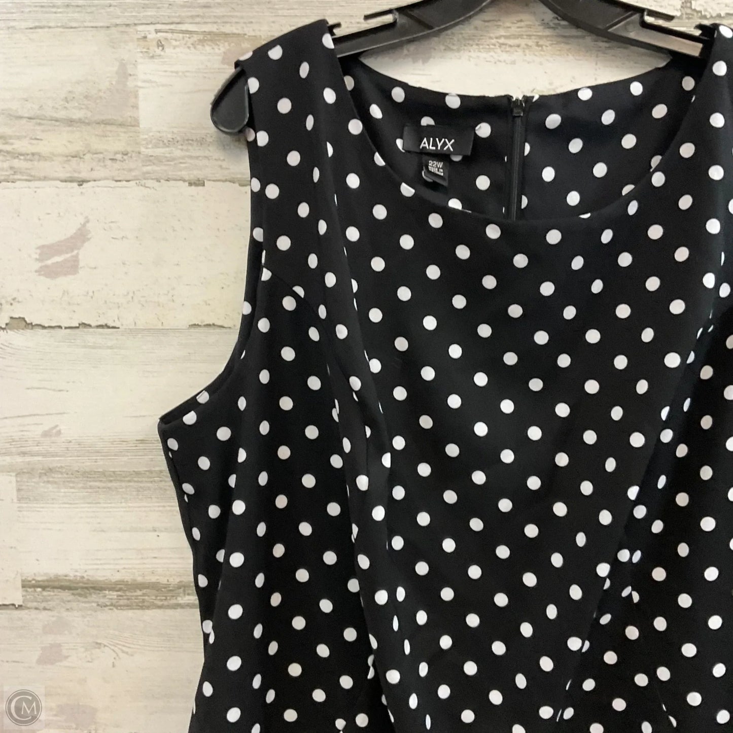 Dress Casual Short By Alyx In Black & White, Size: 3x