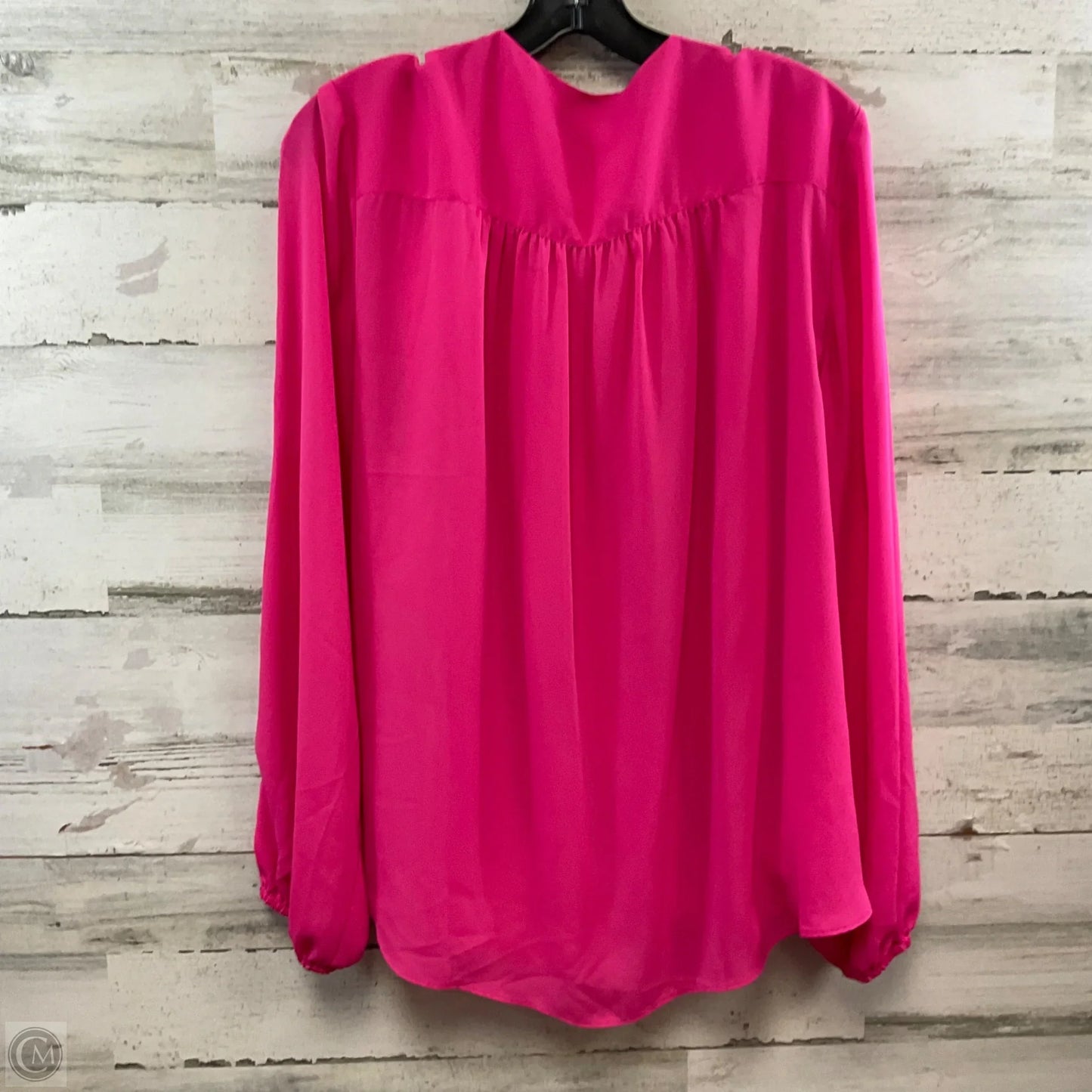 Top Long Sleeve By Inc In Pink, Size: 1x