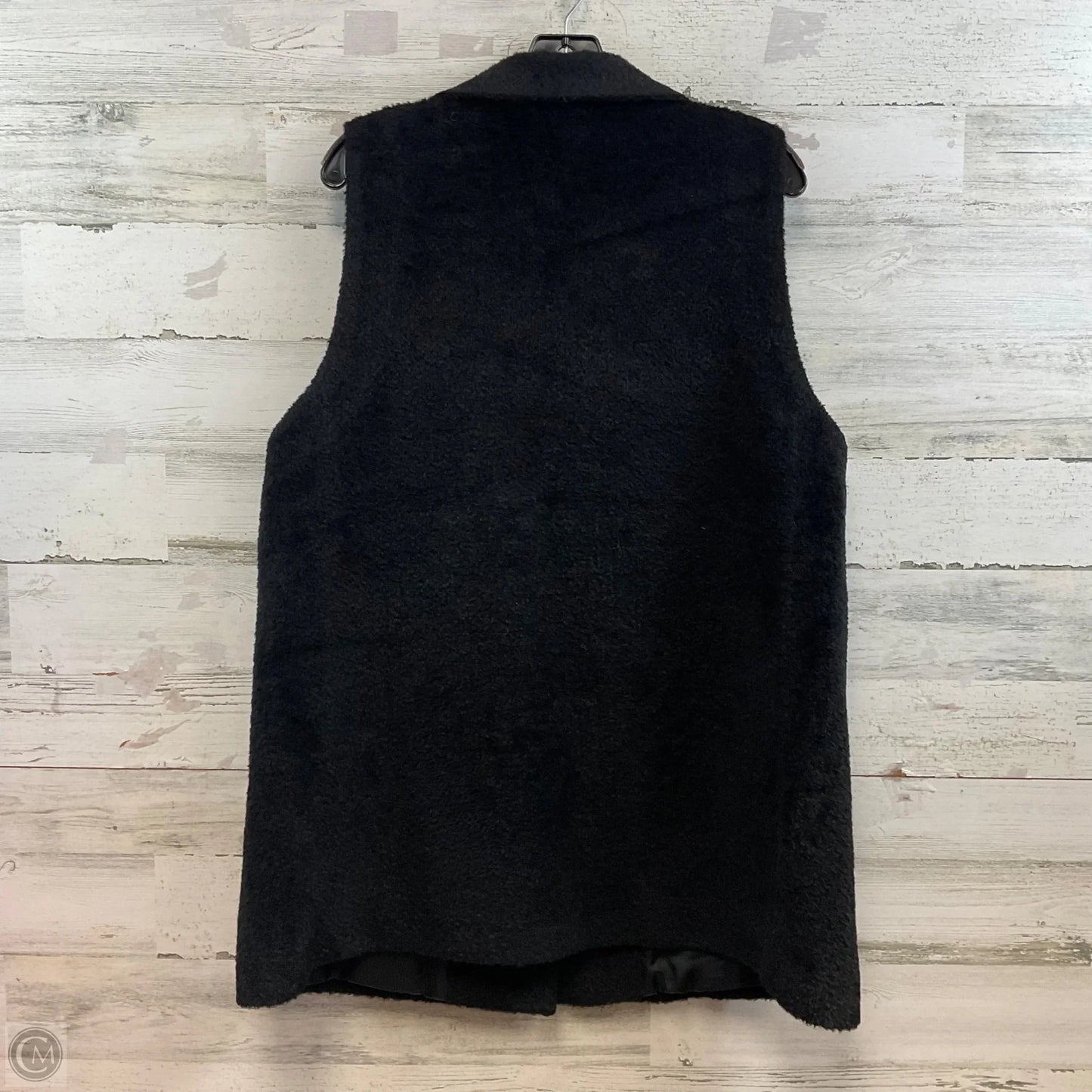 Vest Faux Fur & Sherpa By Eileen Fisher In Black, Size: L