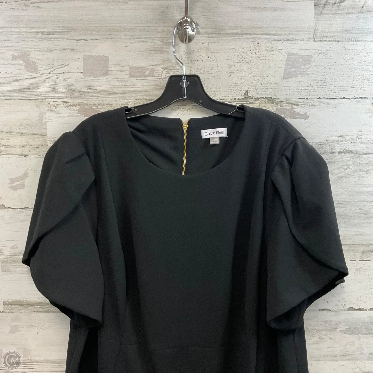 Dress Work By Calvin Klein In Black, Size: 3x