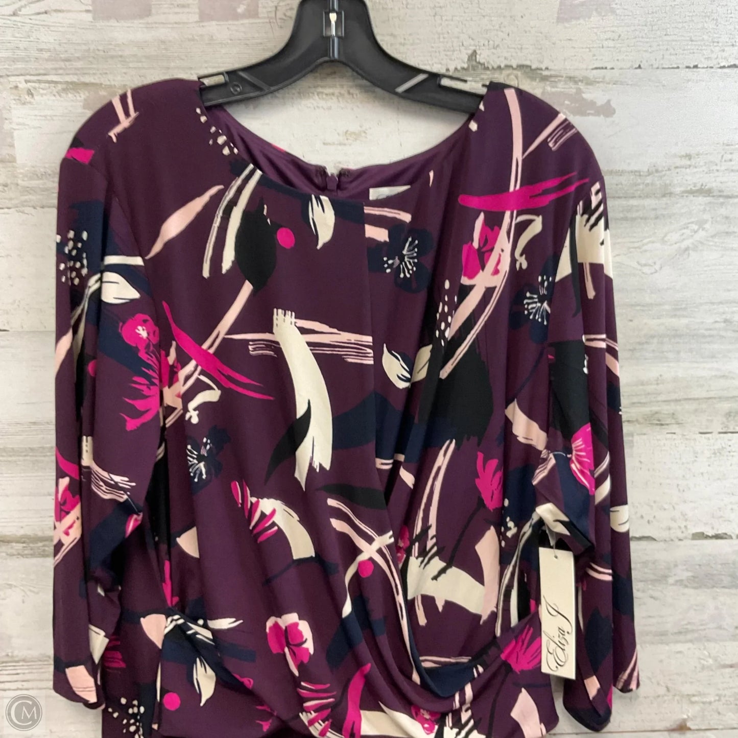 Dress Casual Midi By Eliza J In Purple, Size: 3x