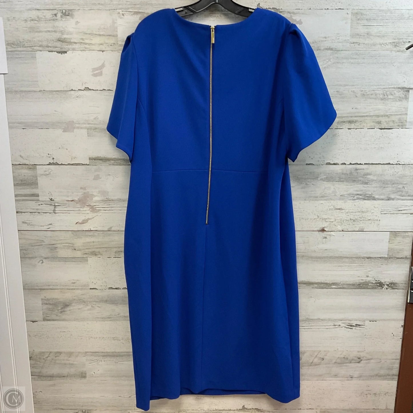 Dress Work By Calvin Klein In Blue, Size: 3x