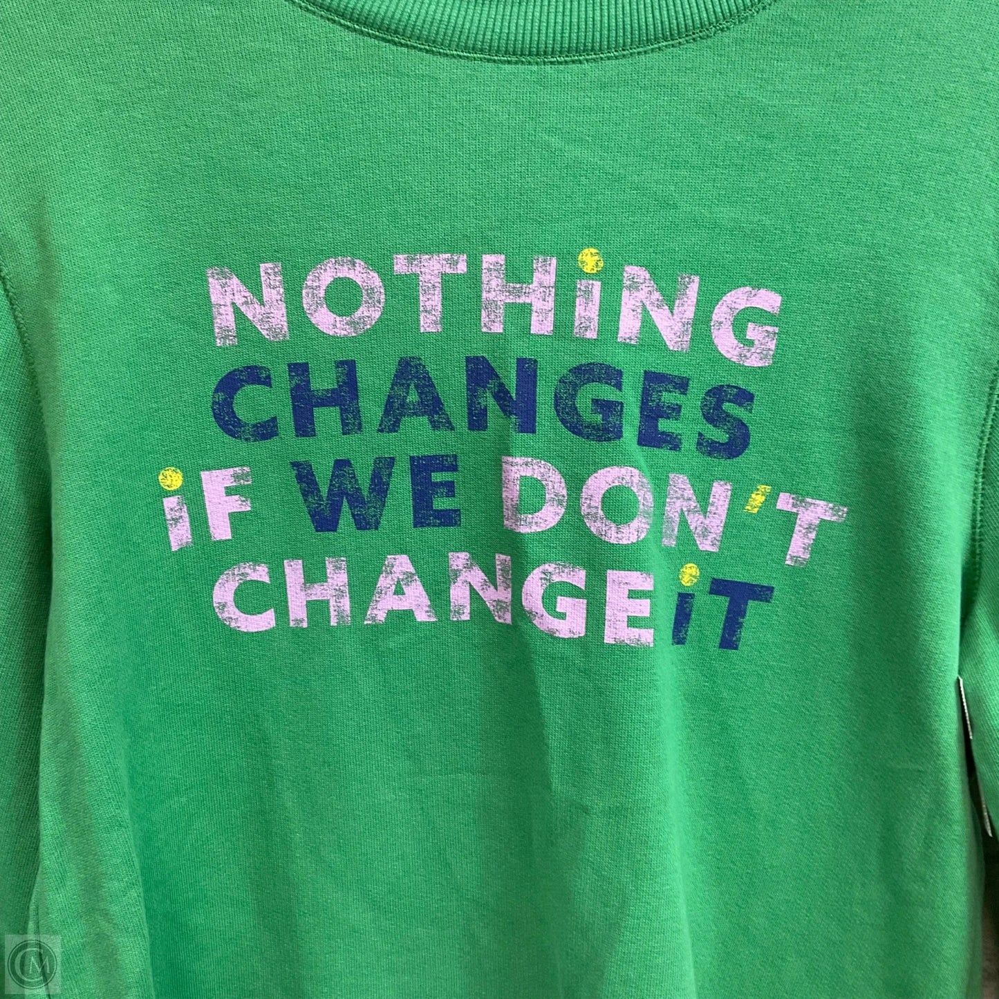 Top Long Sleeve By Maeve In Green, Size: Xs