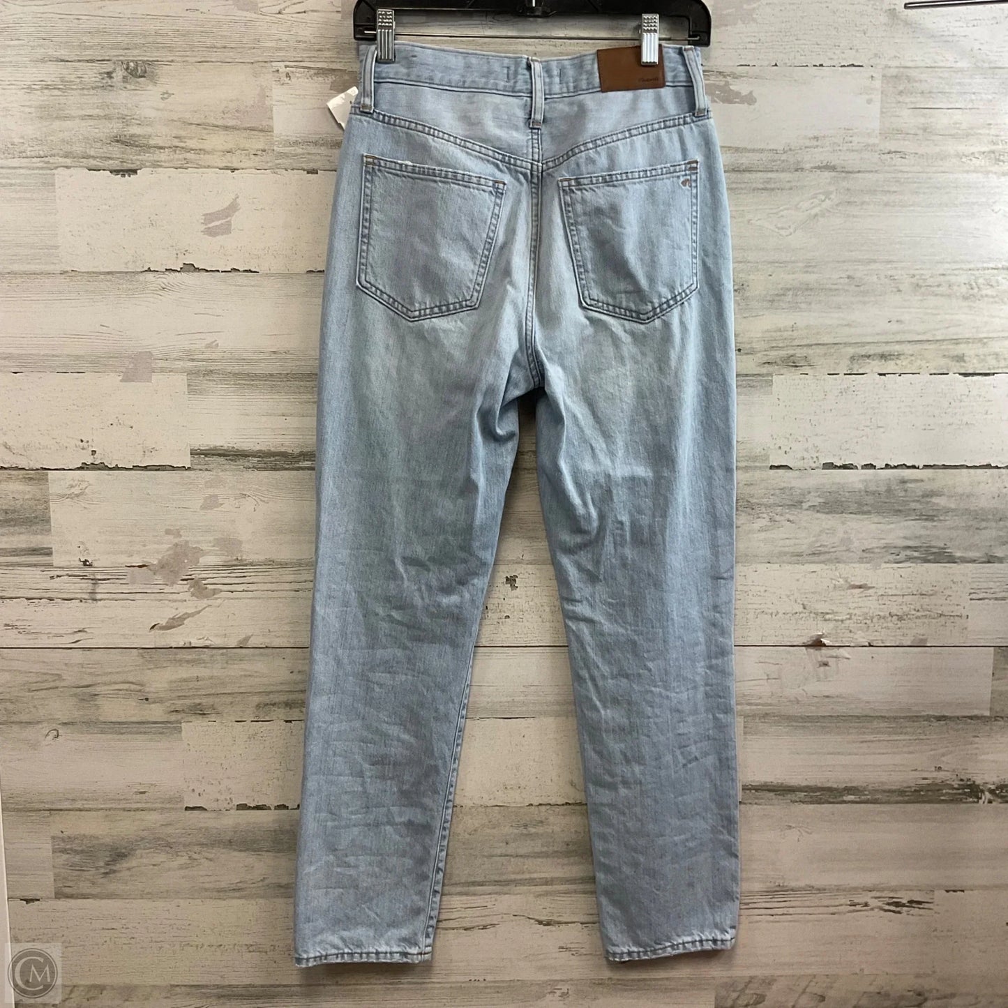 Jeans Straight By Madewell In Blue Denim, Size: 0
