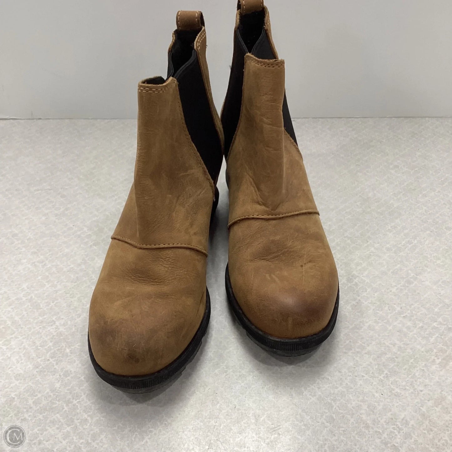 Boots Ankle Heels By Sorel In Beige, Size: 9.5