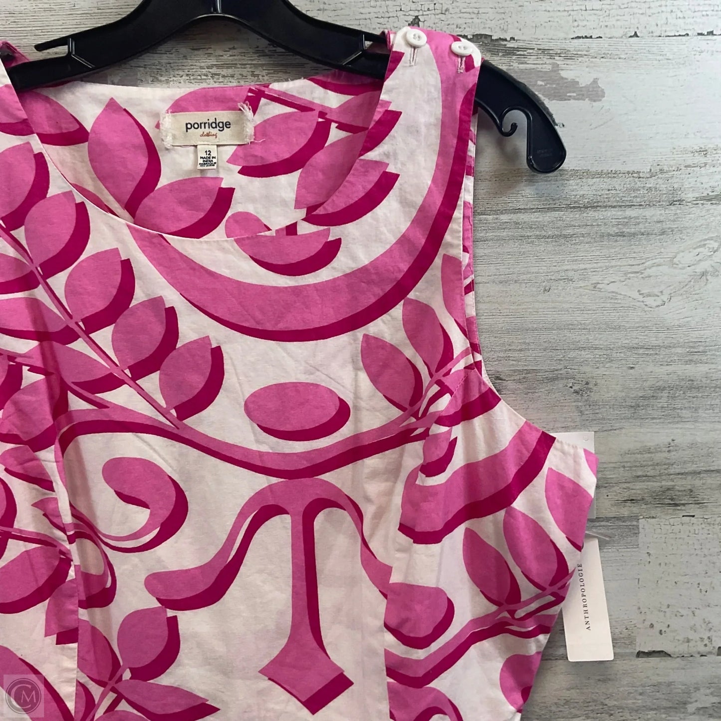 Romper By Porridge In Pink & White, Size: L