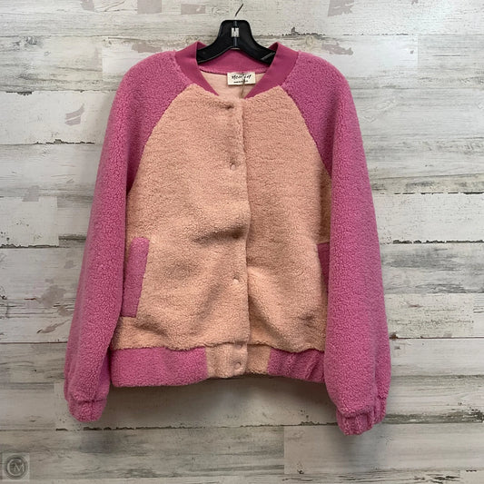 Jacket Fleece By New In In Pink, Size: S