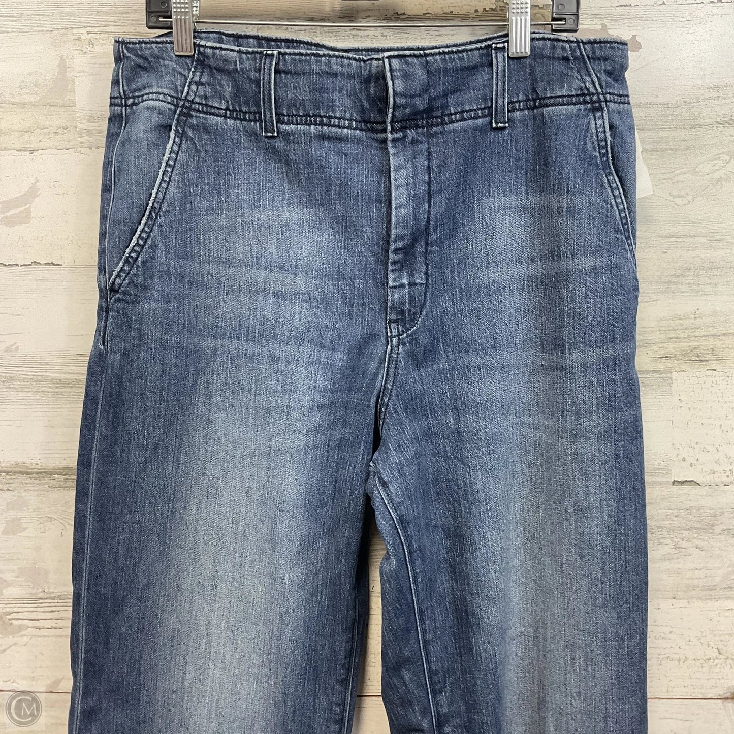 Jeans Wide Leg By Pilcro In Blue Denim, Size: 14