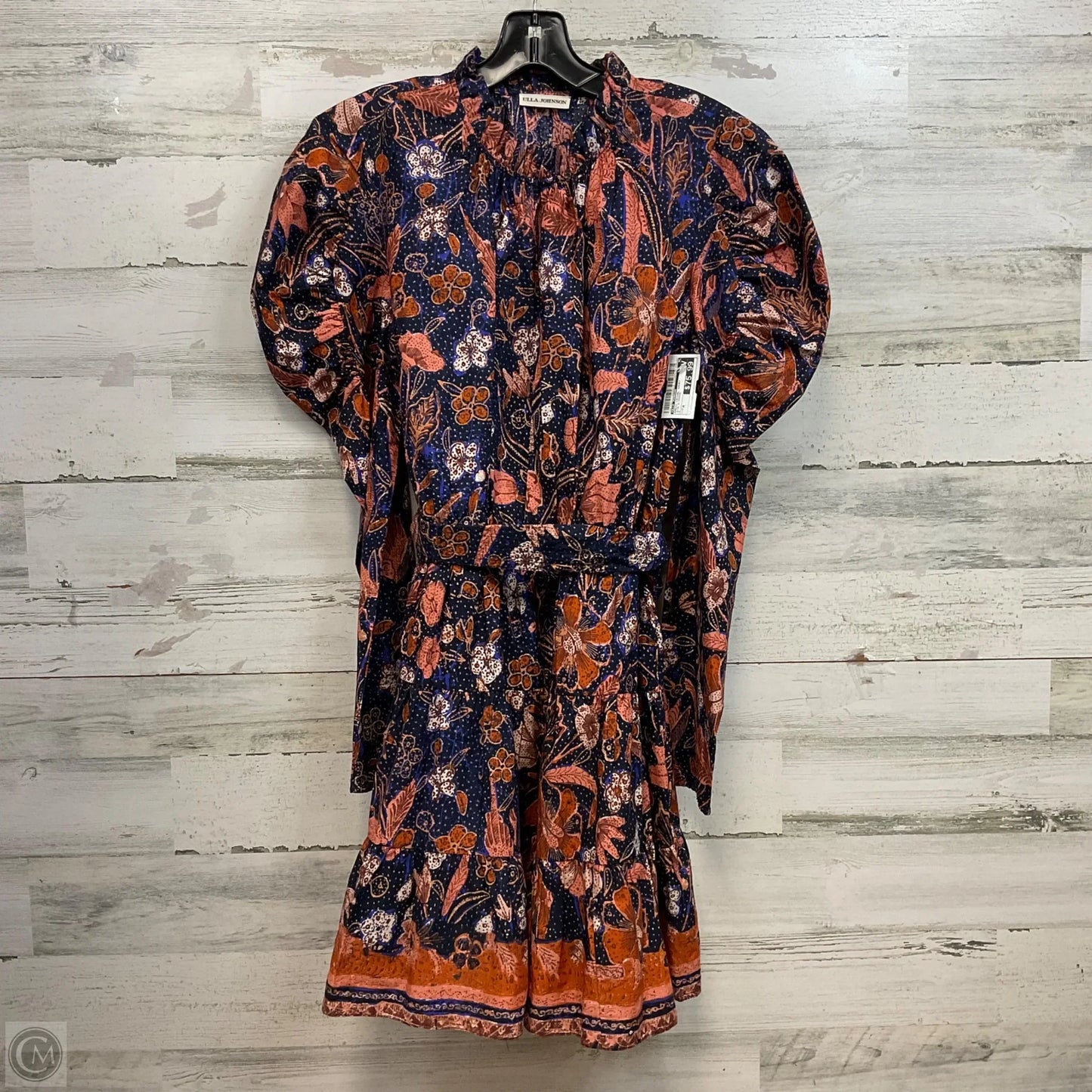 Dress Casual Short By Ulla Johnson In Blue & Orange, Size: M