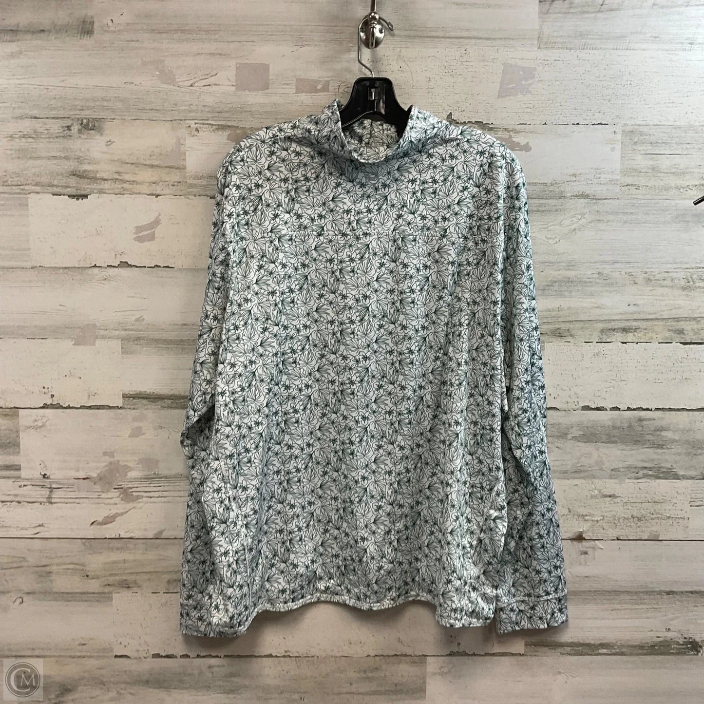 Top Long Sleeve By Vineyard Vines In Green, Size: Xl