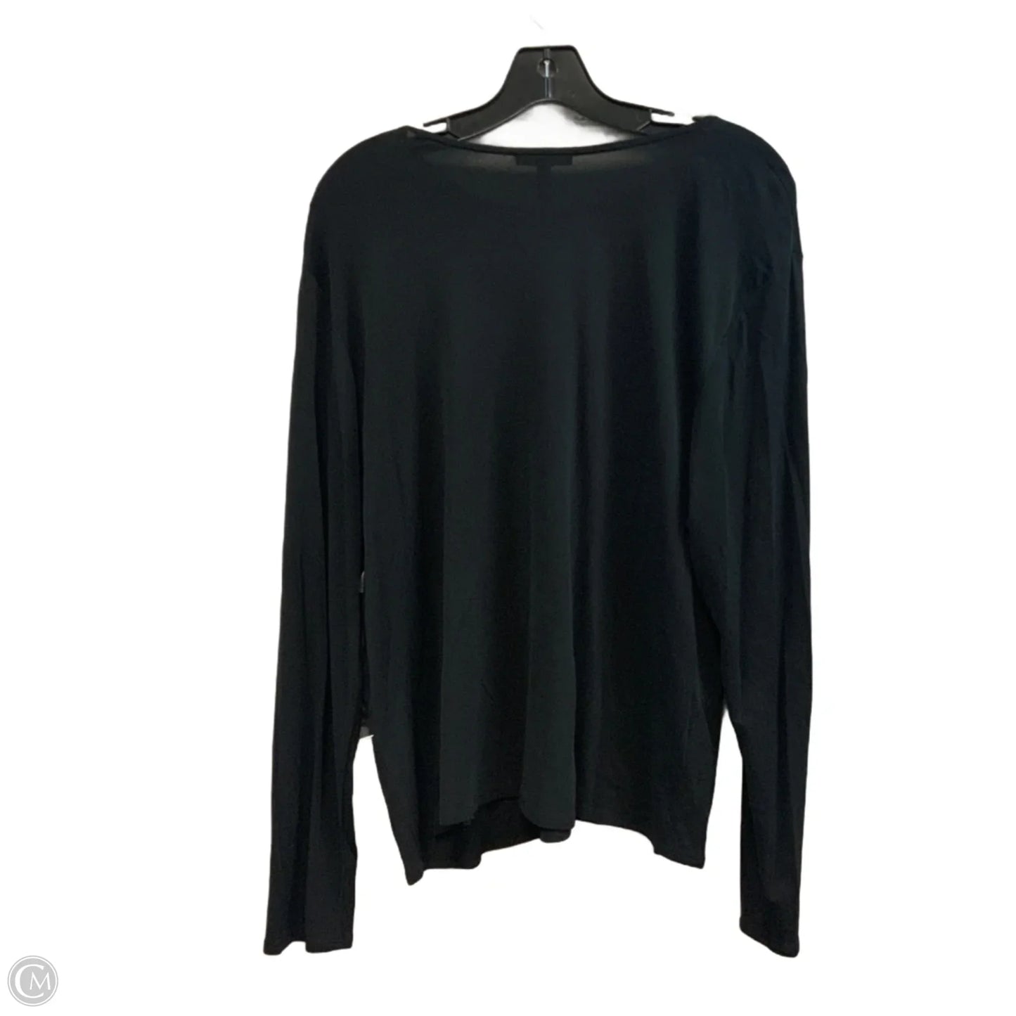 Top Long Sleeve By Eileen Fisher In Black, Size: 2x