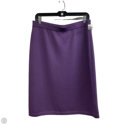 Skirt Luxury Designer By St John Collection In Purple, Size: 12