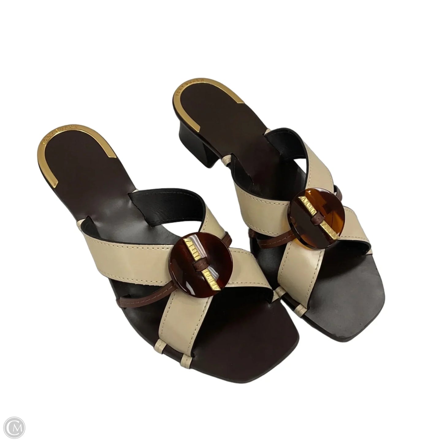 Sandals Designer By Tory Burch In Brown, Size: 9.5