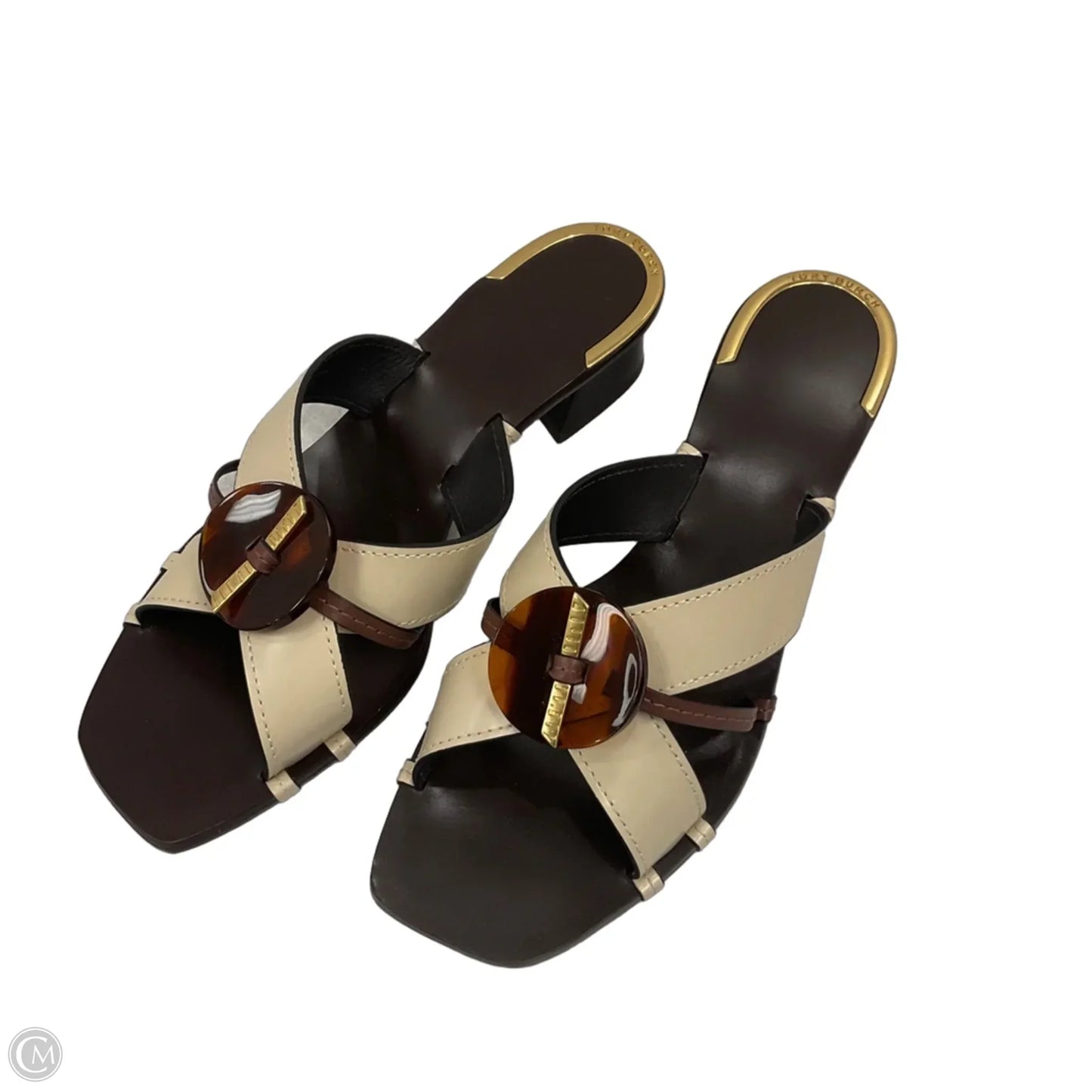 Sandals Designer By Tory Burch In Brown, Size: 9.5