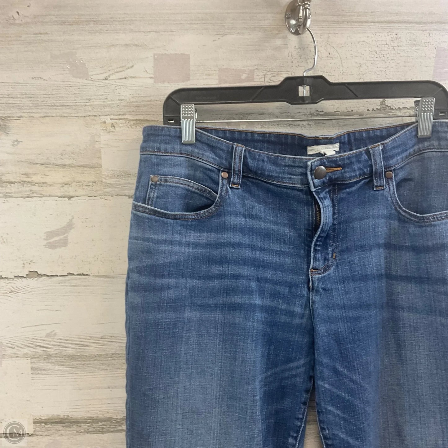 Jeans Straight By Eileen Fisher In Blue Denim, Size: 10