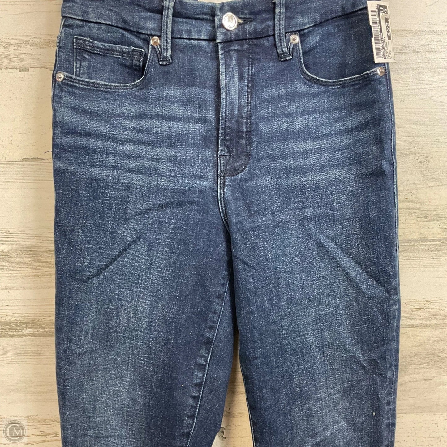 Jeans Skinny By Good American In Blue Denim, Size: 2