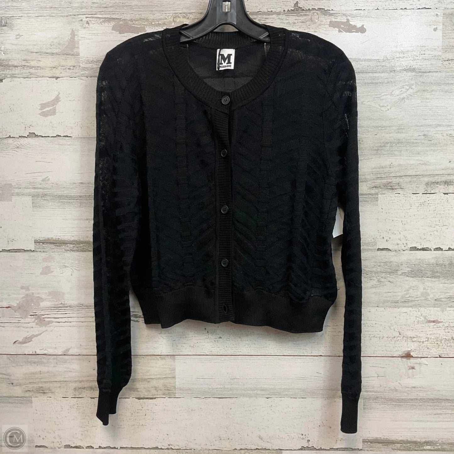 Cardigan Luxury Designer By Missoni In Black, Size: M