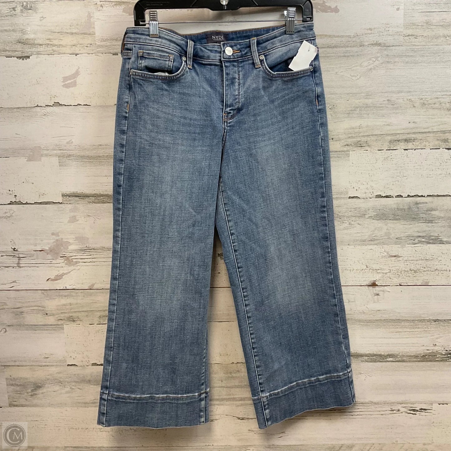 Jeans Wide Leg By Not Your Daughters Jeans In Blue Denim, Size: 8p