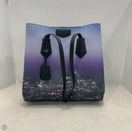 Handbag Leather By Dkny, Size: Large