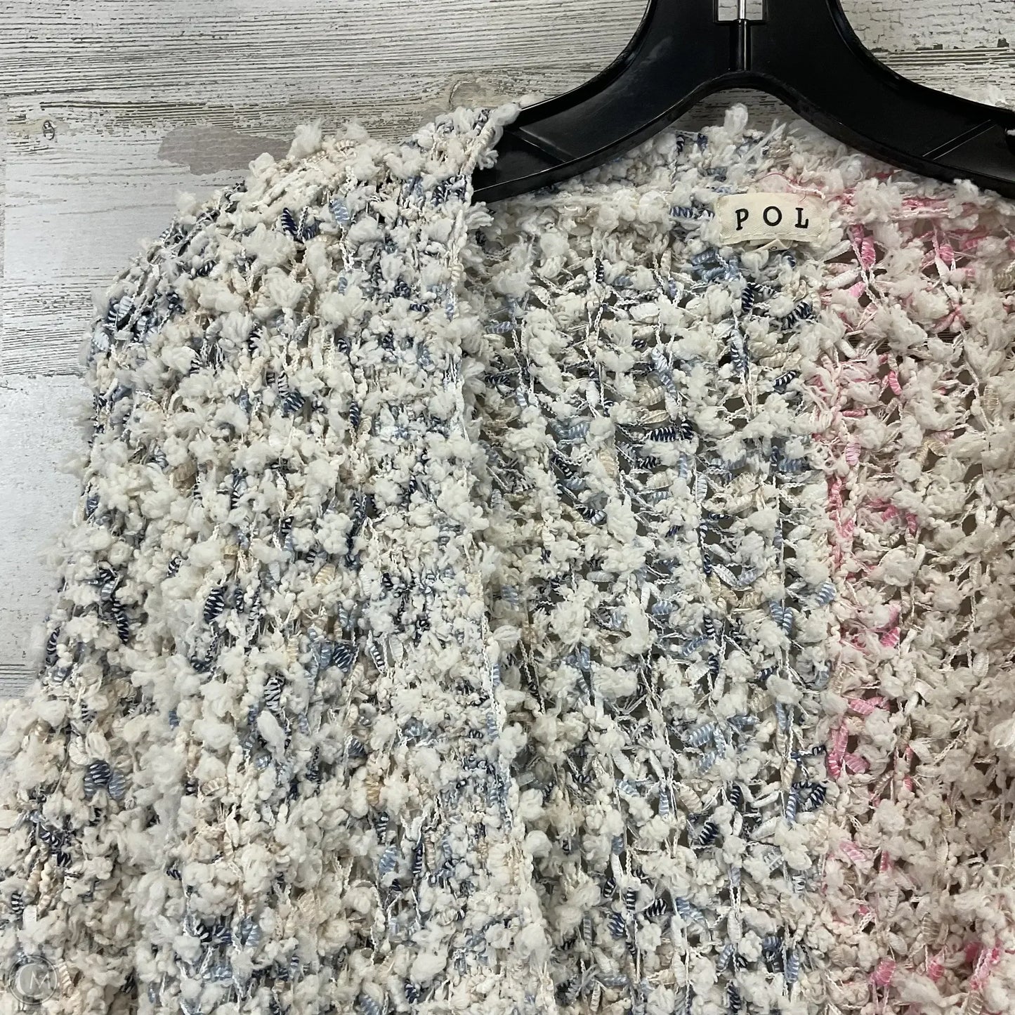 Sweater Cardigan By Pol In Cream, Size: M