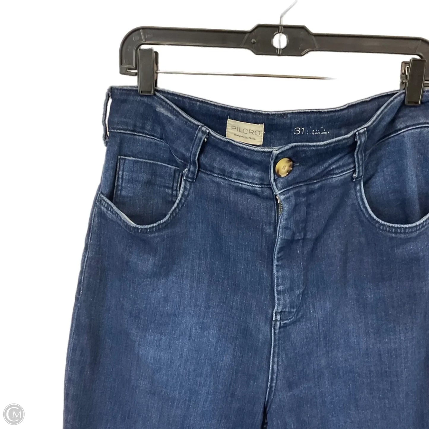 Jeans Straight By Pilcro In Blue Denim, Size: 12