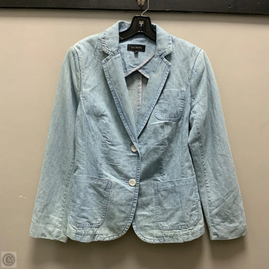 Blazer By Talbots In Blue Denim, Size: M