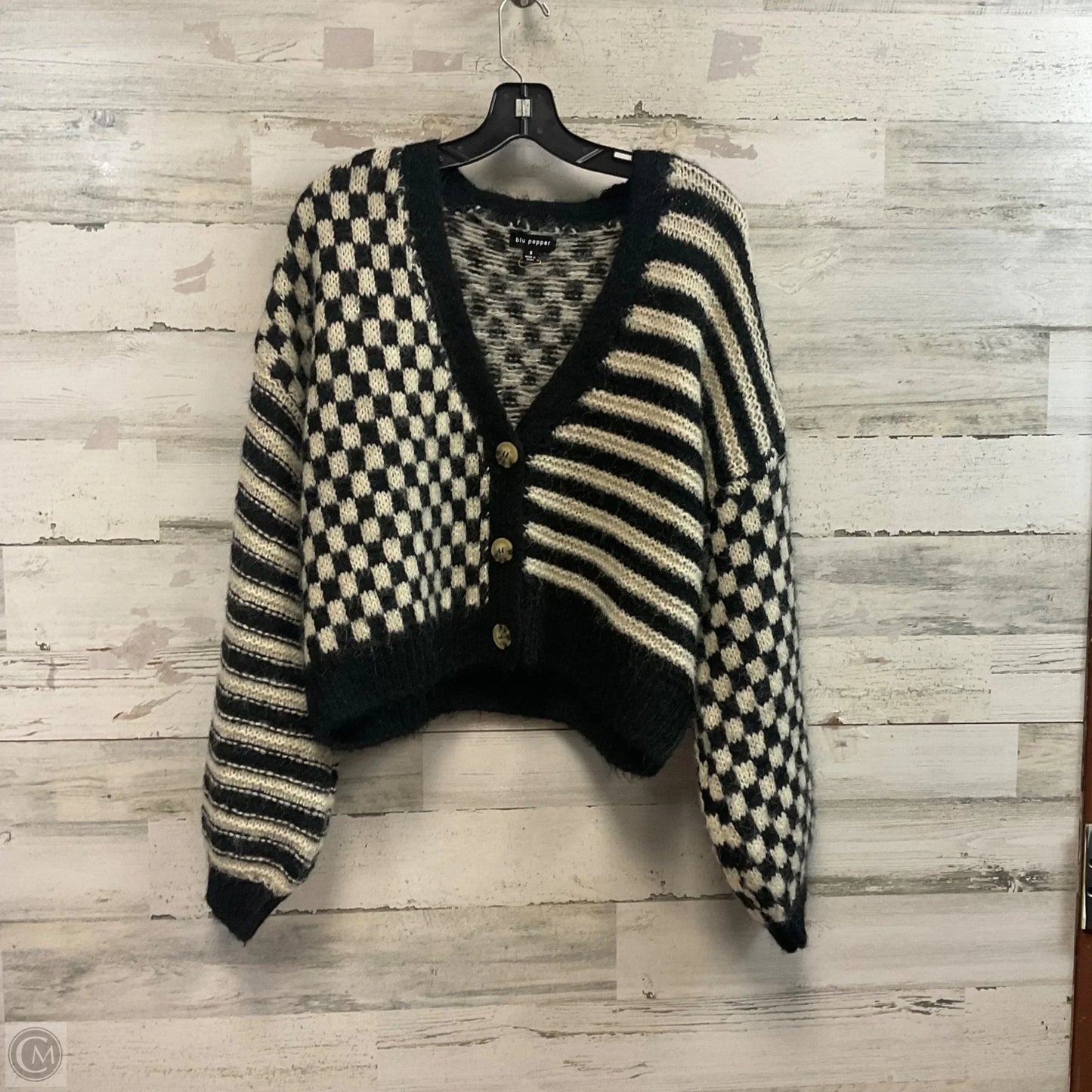 Sweater By Blu Pepper In Black & Brown, Size: S