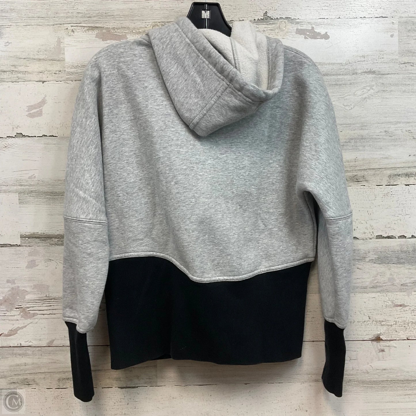 Sweatshirt Hoodie By Hoka In Grey, Size: Xs