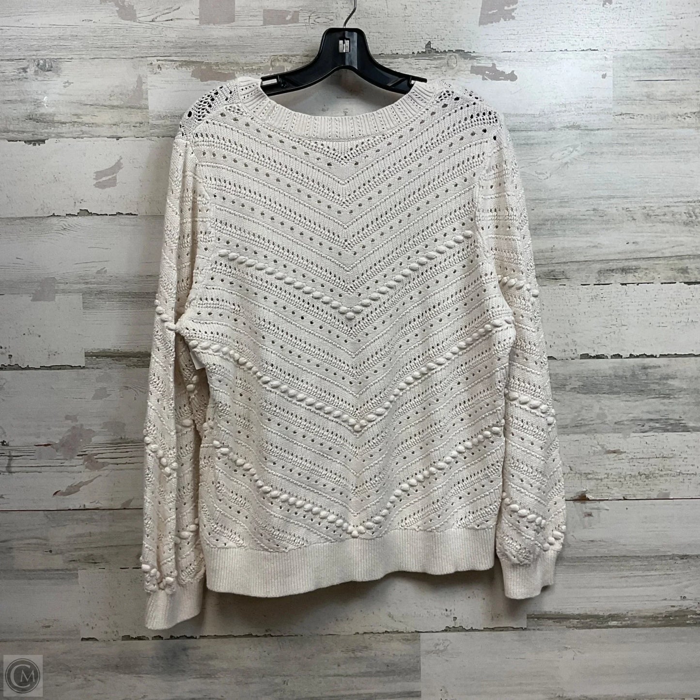 Sweater By Loft In White, Size: Xl