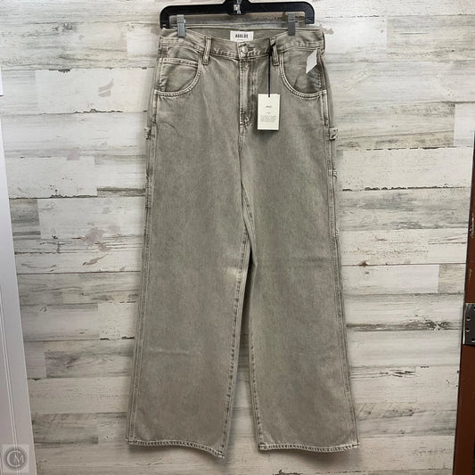 Jeans Wide Leg By Agolde In Grey Denim, Size: 2