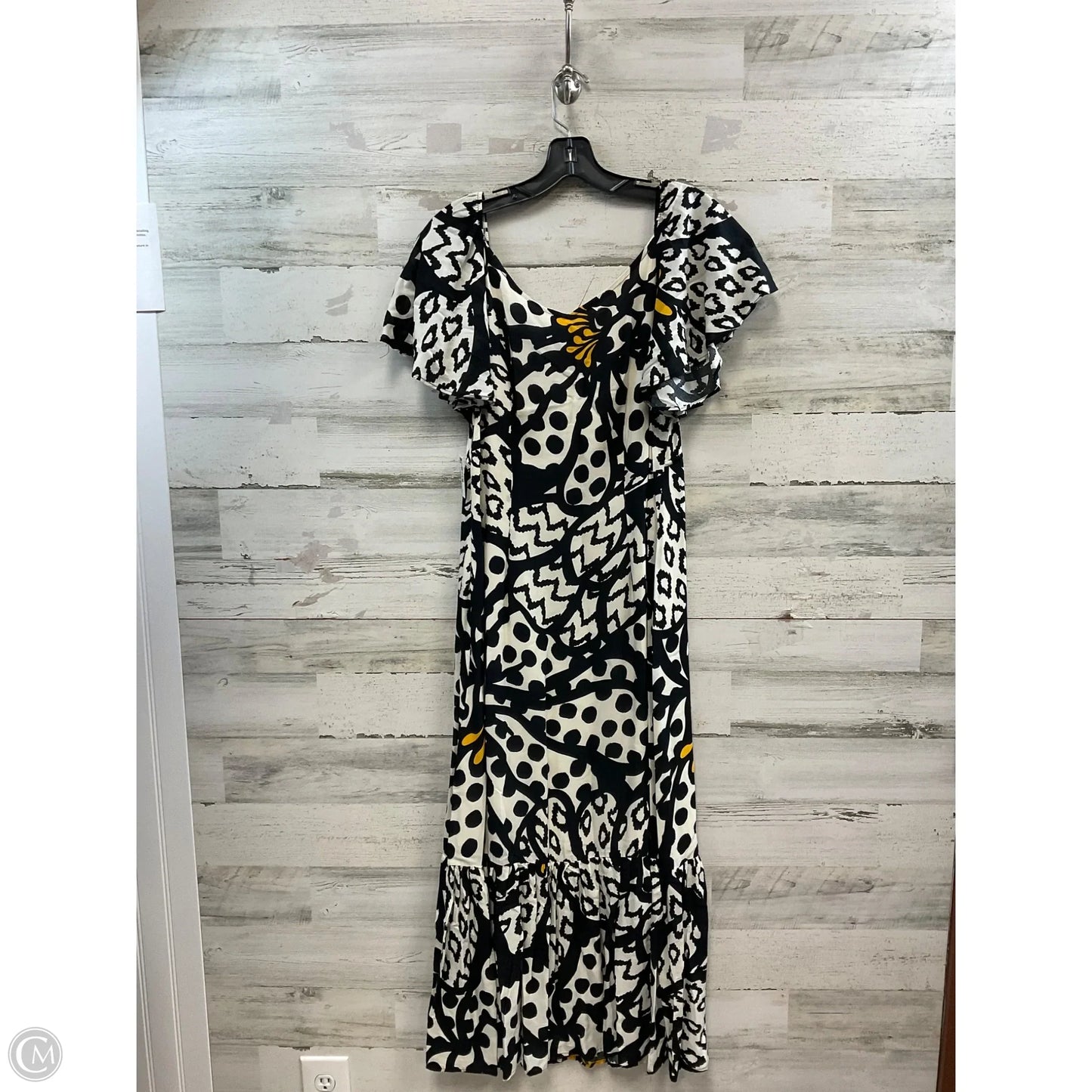 Dress Casual Maxi By Farm Rio In Black & Cream, Size: S