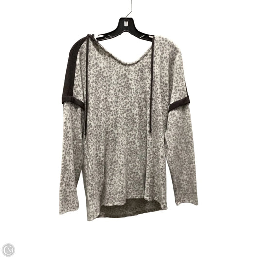 Top Long Sleeve By Vanilla Bay In Grey, Size: L