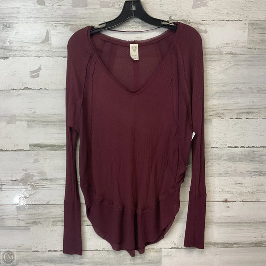 Top Long Sleeve By We The Free In Red, Size: Xs
