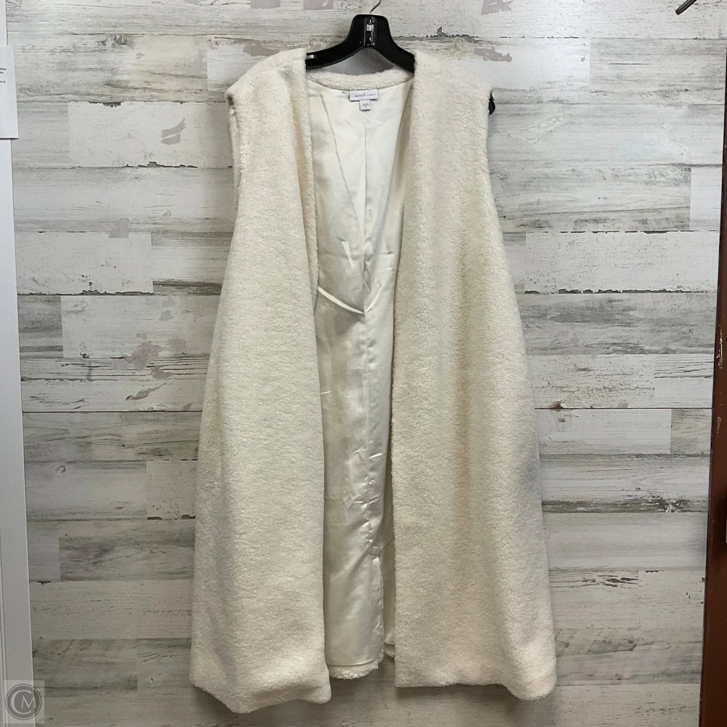 Vest Faux Fur & Sherpa By Pure Jill In Cream, Size: 2x