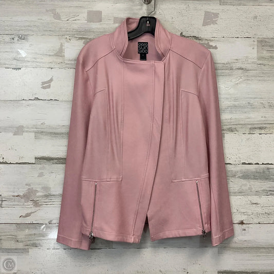 Jacket Moto By Clara Sun Woo In Pink, Size: L