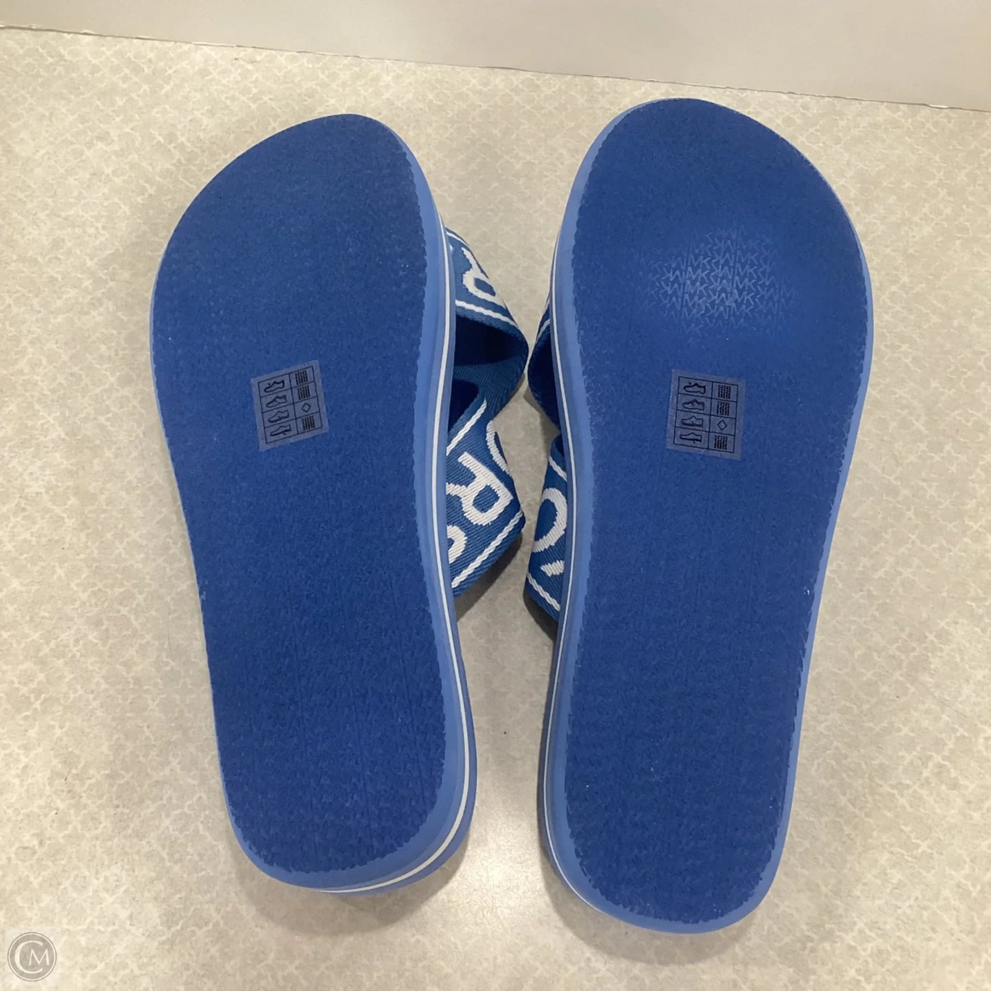 Sandals Flats By Michael By Michael Kors In Blue, Size: 11